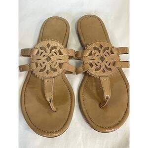Circus by Sam Edelman Womens Canyon Nude Tan Flat Sandals Size 8